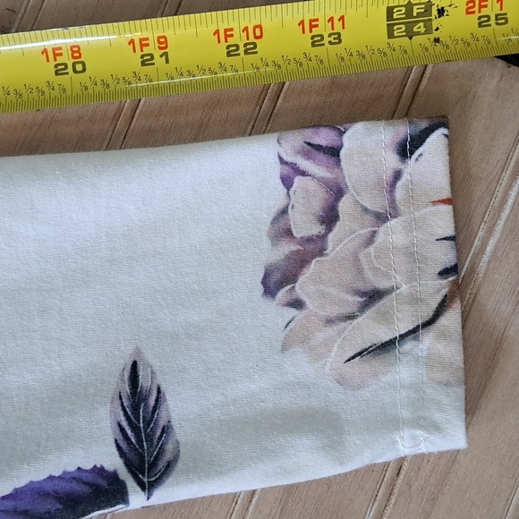 BlueTime White Floral Print Long Sleeve Fit & Flare Dress with Pockets - Picture 7 of 10